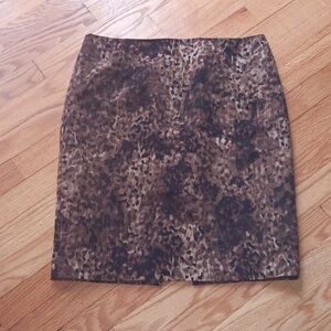 Elie Tahari Silk Animal Print Pencil Skirt ■ Size 8